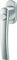 Fenstergriff Roto Line Druckknopf natursilber mit Schrauben Vierkantstift 7 x 43 mm