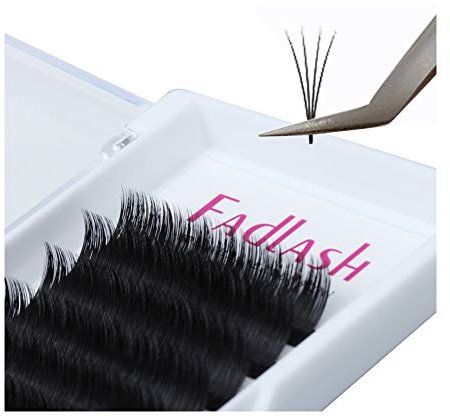 FADLASH Easy Fan Lashes 0.07 D Curl 15mm Auto Bloom Russian Self Fanning