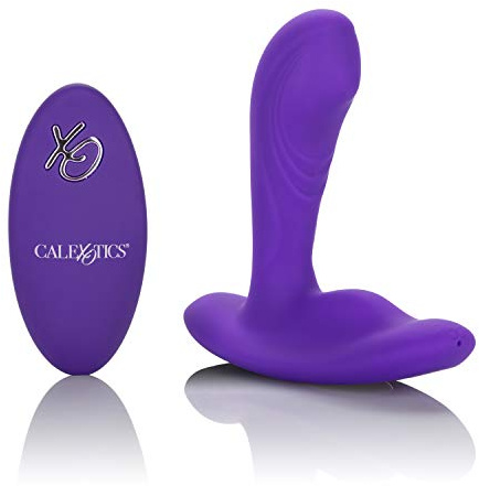 XO Calexotics Pinpoint Pleaser Vibrating Remote Control Butt Plug with Rolling Ball Tip