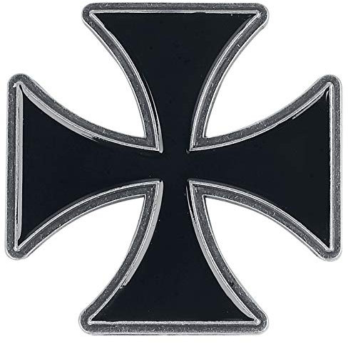 Iron Cross Unisex Pin schwarz Zinklegierung Biker, Musik, Rockwear