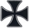 Iron Cross Unisex Pin schwarz Zinklegierung Biker, Musik, Rockwear