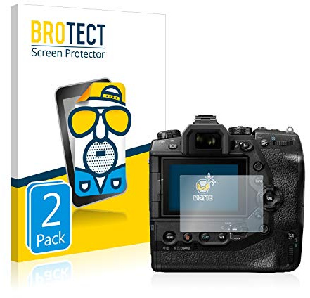 BROTECT Entspiegelungs-Schutzfolie für Olympus OM-D E-M1X (2 Stück) Matte Displayschutz-Folie, Anti-Reflex, Anti-Fingerprint