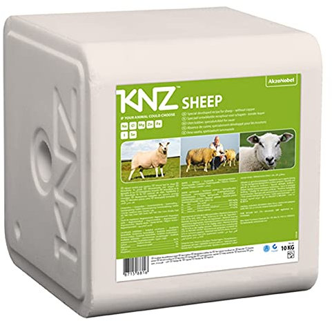 A&G-heute 10kg Leckstein Sheep 1 x 10 kg KNZ Mineralleckstein Mineralstein Salzleckstein Schaf Lamm Lämmer Nutztiere Weiss