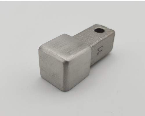 Eckstück Quadratprofil Innen-& Außenecke 11 mm gebürstet für Edelstahlschienen Rotthues Fliesenschiene