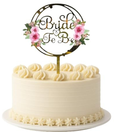 BRIDE TO BE Acrylic Wedding Cake Topper Elegant Hen Party Toppers Decoration UK