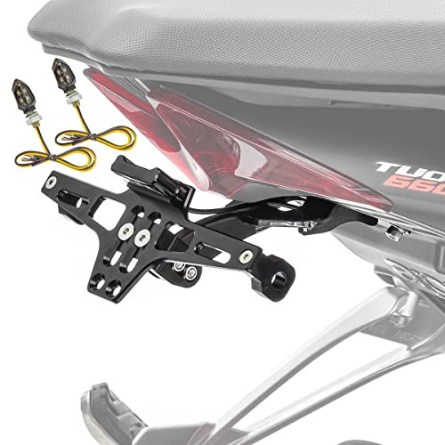 Kennzeichenhalter + LED Blinker für Aprilia Dorsoduro 1200/900 / 750 NH7
