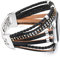 Wingoden Posh Leather Band Compatible with Apple Watch Band Bracelet 38mm 40mm 41mm for Women Men - Wrap Boho Apple Watch Strap for iWatch Band Series 9 8 SE 7 6 5 4 3 2 1 Ultra 2, Black Rivet