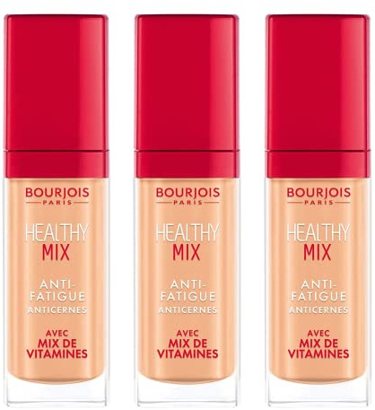 3 x Bourjois Healthy Mix Anti Fatigue Concealer 7.8ml - 54 Golden Beige