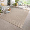 Carpetsale24 In- & Outdoor Teppich Wetterfest 80 x 150 cm Läufer Sisaloptik Beige - Teppich Waschbar, Wasserfest, Pflegeleicht und Flachgewebe - Ideal für Balkon, Garten, Terrasse und als Küchenläufer