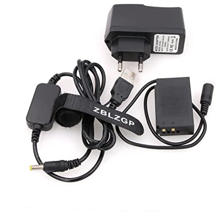 ZBLZGP AC Adapter+EP-5C DC Connector Fake Battery Power Supply Cable for Nikon 1J1 1J2 1J3 1V3 1AW1 Coolpix P1000 Nikon DL24-500 Camera