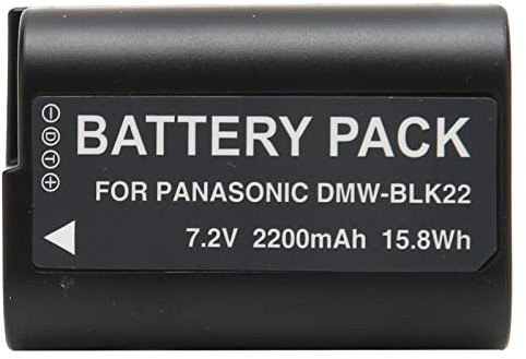 Camera Lithium Ion Battery for Panasonic S5 GH6 DC S5K DC S5GK Gh5m2 Gh5ll, 2200mAh Replacement Camera Battery, Ultra Thin Camera Battery for Photography