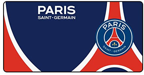Konix PSG Tapis de Souris Gaming XXL 90 x 46 cm - Surface Silicone 3D Ultra Fine - Base antidérapante en Caoutchouc - Bleu, Blanc et Rouge