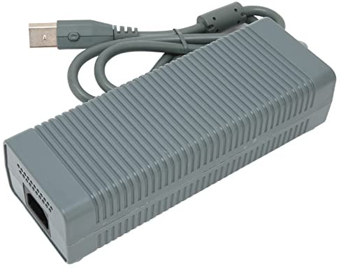 Fuente de Alimentación, Consola de Juegos Adaptador de Corriente Estable 185-265V Gris para Xbox 360