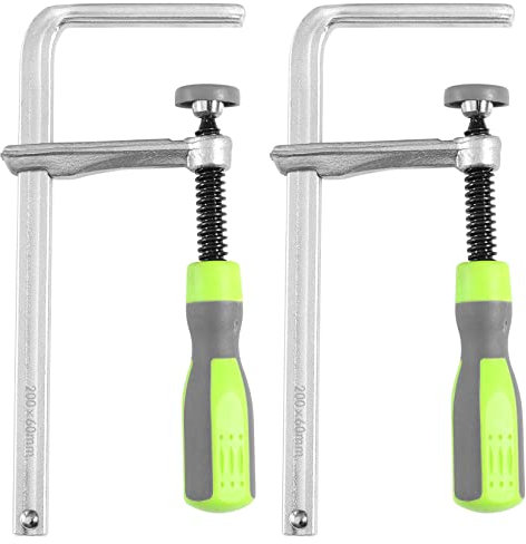 Dovetail Clamps for MFT and Track Saw Guide Rail 7-7/8 Capacity X 2-3/8 Throat Depth, 530lbs Clamping Force - 2 Pack