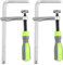 Dovetail Clamps for MFT and Track Saw Guide Rail 7-7/8 Capacity X 2-3/8 Throat Depth, 530lbs Clamping Force - 2 Pack