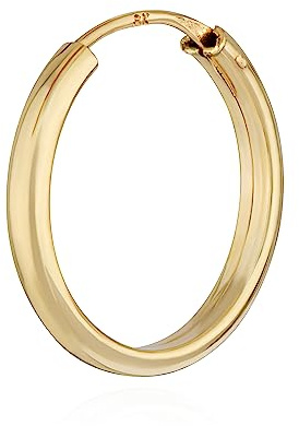 NKlaus Einzel Creole 333 Gelb Gold 8 Karat Herren Goldohrring Rund Ohrschmuck