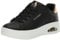 Skechers Damen Courted Air UNO Court, Black Leather/Rose Gold Duraleather, 39 EU