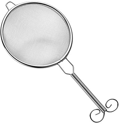 OUSIKA kfglq Filtros de café Tamiz de Harina de Malla Fina de Acero Inoxidable Colador de té Comida Cucharas pequeñas for Espumadera Accesorios de Cocina Nuevo Gadge de Cocina Espumadera