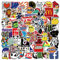 Stickers Pack,100PCS Cool Brand Bomb Vinyl Stickers,Waterproof Graffiti Sticker for Teens Kids Adults Laptop Computer Skateboard Water Bottles Bicycle Helmet Phone Luggage Decal Patches Sticker