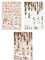 FINGERINSPIRE 2 Stück Ägyptische Hieroglyphen Malschablone 21x29.7 cm Wiederverwendbares Auge des Horus Musters Zeichnungsvorlage Tintenstruktur Schablone Zum Malen Auf Holz Wand Stoff Möbeln