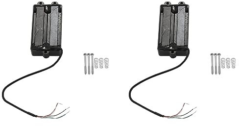 BLASHRD 2X Geräuschlos Gute Balance 4 Saiten Humbucker Doppel Spule Ton Abnehmer Schwarz für Gitarre