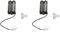 BLASHRD 2X Geräuschlos Gute Balance 4 Saiten Humbucker Doppel Spule Ton Abnehmer Schwarz für Gitarre