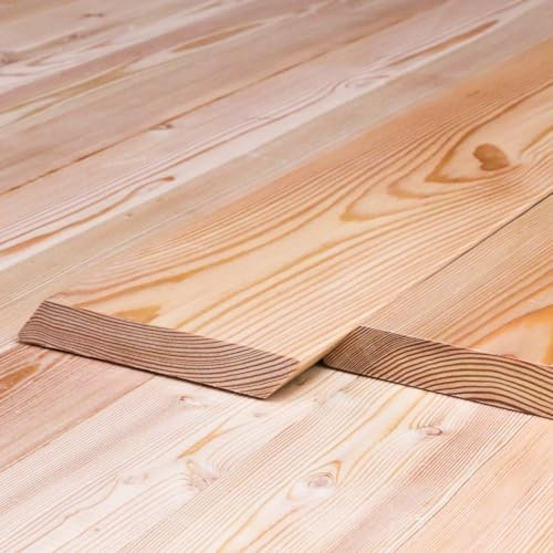 Rhombusleisten 45°, 21 x 120 mm Sibirische Lärche Fassadenprofil A/B Sortierung (Länge 1.5m) 9-er Pack