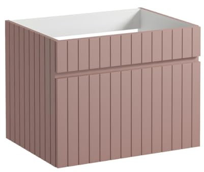 Vente-unique-Mueble Flotante Rosa para Lavabo - 60 cm - SATARA