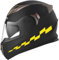 Generisch Set mit 2 Aufklebern, Streifen für Racing, Speed, Pfeil, Band, für Motorradhelm, Tank, Koffer, universal, Artikelnummer 2223 (025 Gelb)