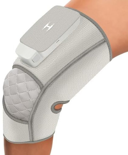 HoMedics Modulair Système de soutien pour Genou avec compression & Pack contrôleur - Bandage de soutien pour Genou, Massage par compression chauffant réglable pour calmer efficacement la tension