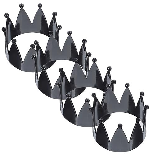Alipis 4 Stück Metall Serviettenringe in Kronenform Dekorative Serviettenhalter Für Esstische Serviettenringe Für Hochzeiten Partyzubehör Serviettenverschlüsse Als Dekoration
