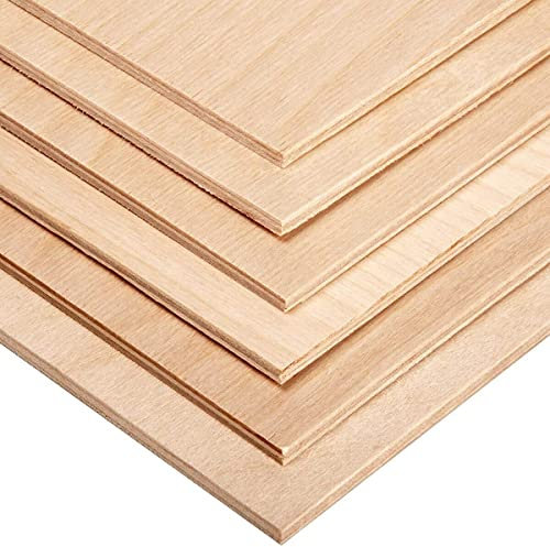 AtHaus Multiplex 3mm | Sperrholz | Multiplexplatten | Holz Platten | Birkensperrholz | Zuschnitte zur Auswahl: 40x10 cm