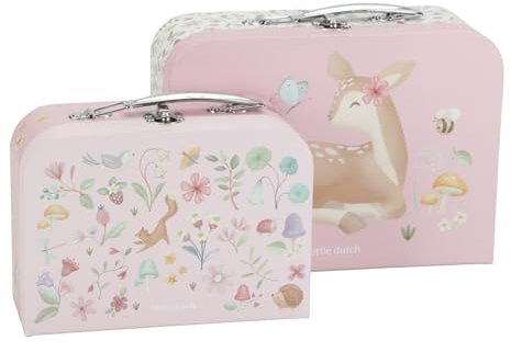 Little Dutch 7344 Spielzeugkoffer 2er Set - Fairy Garden rosa