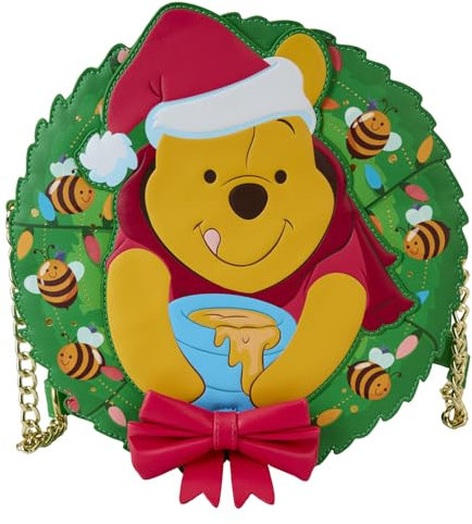 Loungefly Disney Winnie the Pooh Stuck in Wreath Glow Crossbody Bag, Multi