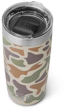 YETI Rambler 10 oz Tumbler, Stainless Steel, Vacuum Insulated with MagSlider Lid, Tan Camo
