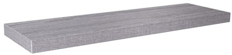 Velano - Bücherregal Wand - Wandregal 80x23,5 cm - Regal Wand - Schweberegal - Hängeregal - Regalbrett - Grau Eiche - Küchenregal - Bücherregal Kinder - Deko Wohnzimmer - Gewürzregal Wand