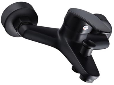 Mitigeur de baignoire moderne - Facile à installer - Fixation murale - Double fonction de contrôle - Robinet de salle de bain contemporain