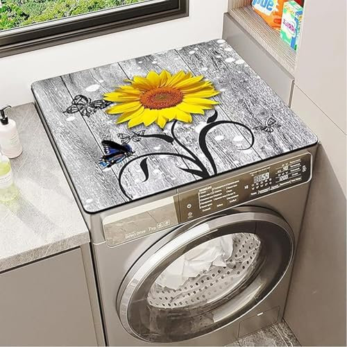 Cubierta Superior para Lavadora y Secadora,60 x 60 cm Cubierta para Lavadora,Funda para Lavadora,Funda Antipolvo para Lavadoras,Secadoras,Cocinas,Autocaravanas,Baños