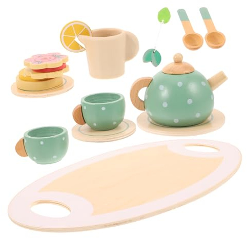 Milisten Teaware Playset Tea Set Tea Toy Girls Playing House Set Toy Pretend Teapot