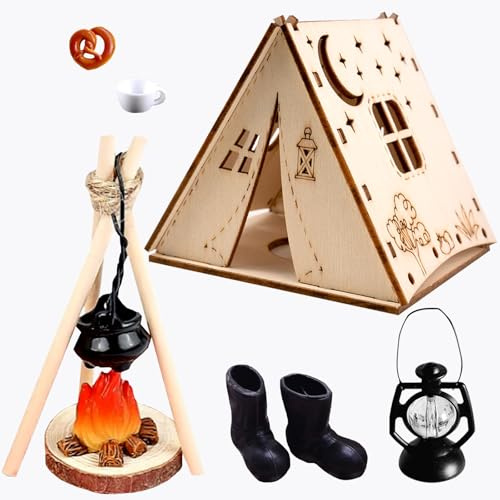 Weihnachtswichtel Set,Wichtel Zubehör Weihnachten, Miniatur Stiefel, Miniatur Wichtelhaus Zubehör, DIY Wichteltür Dekoration