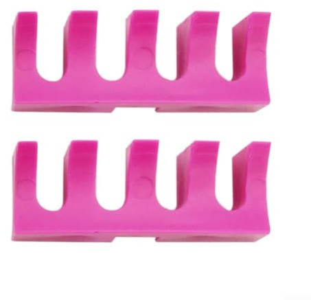 PVC Badminton Load Spreader Set 2pcs for Enhanced Racket Stability and Precise String Placement on Manual Stringers (Pink)