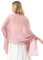 Bridesmay Femme écharpe Châle Foulard Etole Pashmina en Mousseline unicolore pour Robe de Soirée Mariage Mariée Cérémonie Cocktail Blush L