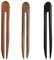 Frcolor Haarnadel, U-Form, Vintage-Stil, Holz, Rot + Grün + Schwarz, 3 Stück