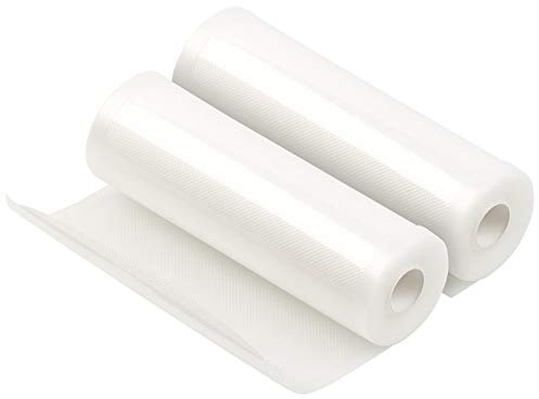 Rosenstein & Söhne Vakumierfolien: 2 Profi-Folienrollen für Balken-Vakuumierer, 20 x 500 cm (Schlauchfolie für Vakuumierer, Vakuum-Folien, Vakuumbeutel)