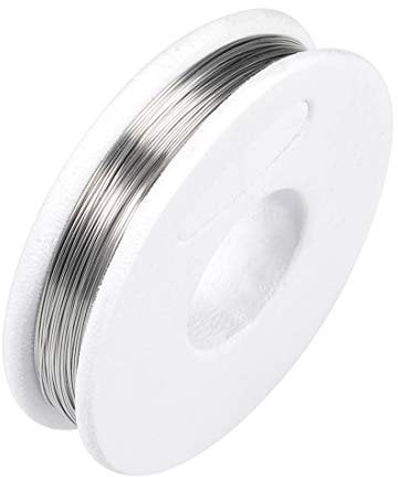 sourcing map 0.25mm 30AWG Heating Resistor Wire Wrapping Nichrome Resistance Wires for Heating Elements 33ft