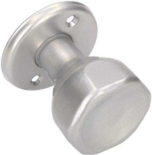 KOTARBAU® Türknauf Drehbar 5 Farbe Türbeschlag Türkugel Türgriff Stahl Lackiert Kugelknauf Türknopf Drehknauf Tür Tor Griff 1 St. Robust Top (Silber)