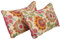 Qucover 2-er Set Kissenbezug aus Feinem Baumwolle Paisley Kissenhülle mit Sonnenblume Kopfkissenbezug in Vintage 50 x 70 cm