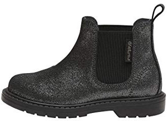 Naturino Stivaletto Chelsea in suede glitterato, Nero 32