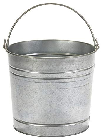 Little Giant Galvanized Dairy Pail (10 Quart) Metal Utility Bucket with Handle for Gardening & Farming (Item No. GP10)