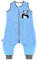 ililmmoe Gigoteuse Unisexe Printemps Automne avec Pieds 1-4 Ans Pyjama, Doublure Coton TOG1.5 Panda Bleu/L
